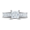 Vera Wang WISH Diamond Engagement Ring 2-1/4 ct tw Princess/Baguette 18K White Gold