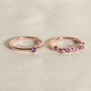 Thumbnail Image 4 of Juliette Maison Natural Rhodolite Garnet & Natural Aquamarine Ring 10K Yellow Gold