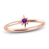 Thumbnail Image 1 of Juliette Maison Natural Amethyst Starburst Ring 10K Rose Gold