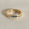 Thumbnail Image 4 of Juliette Maison Natural Citrine Baguette Bar Ring 10K White Gold