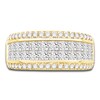 Thumbnail Image 3 of Diamond Multi-Row Anniversary Band 2 ct tw Princess/Round 14K Yellow Gold