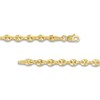 Thumbnail Image 3 of Hollow Puffy Mariner Link Necklace 14K Yellow Gold 20" 3.7mm