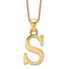 Thumbnail Image 1 of Initial S Necklace 14K Yellow Gold 18"