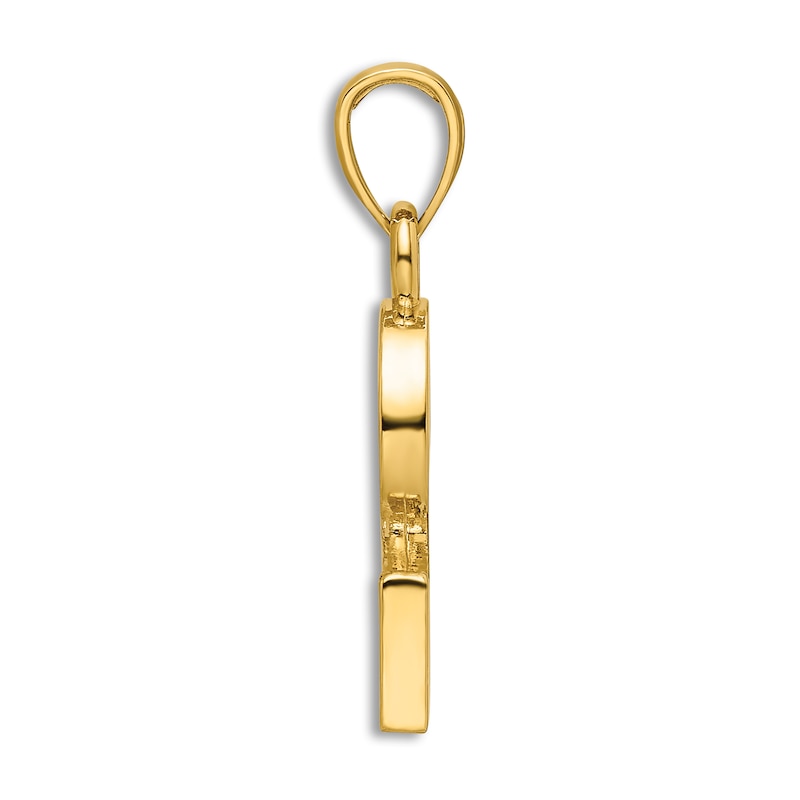 Main Image 2 of Initial S Necklace 14K Yellow Gold 18"