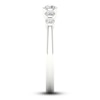 Thumbnail Image 3 of Diamond Bezel Open Cuff Wedding Band 1/5 ct tw Round 14K White Gold