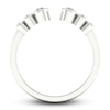 Thumbnail Image 4 of Diamond Bezel Open Cuff Wedding Band 1/5 ct tw Round 14K White Gold
