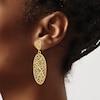 Thumbnail Image 3 of Oval Dangle Earrings 14K Yellow Gold