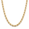 Thumbnail Image 1 of Solid Diamond-Cut Rope Chain Necklace 14K Yellow Gold 22" 8.0mm