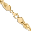 Thumbnail Image 3 of Solid Diamond-Cut Rope Chain Necklace 14K Yellow Gold 22" 8.0mm