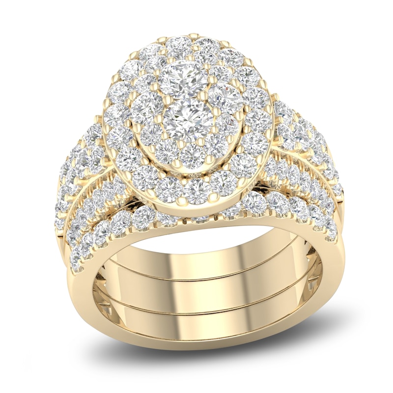 Main Image 1 of Diamond Bridal Set 2-1/2 ct tw Round 14K Yellow Gold