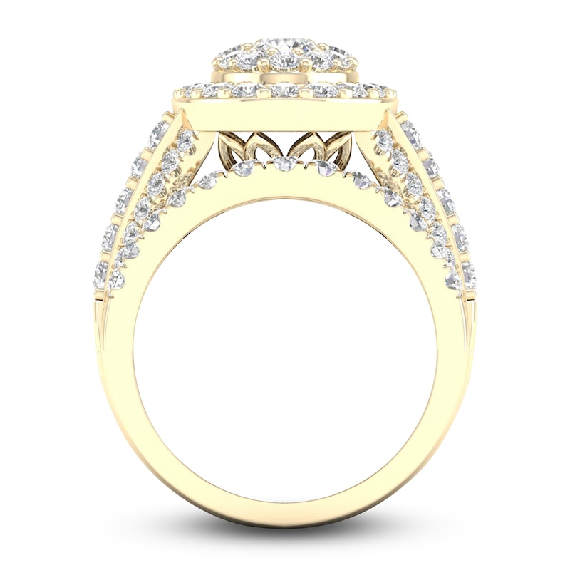 Main Image 4 of Diamond Bridal Set 2-1/2 ct tw Round 14K Yellow Gold
