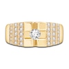 Thumbnail Image 3 of Men's Diamond Ring 1 ct tw Round 14K Yellow Gold