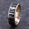 Thumbnail Image 3 of Men's Birch Wedding Band Titanium/14K Rose Gold 7.5mm