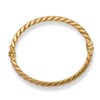 Thumbnail Image 3 of Italia D'Oro Diamond-Cut Tube Bangle Bracelet 14K Yellow Gold 5.0mm