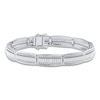 Thumbnail Image 1 of Men's Diamond Bracelet 3 ct tw Round 14K White Gold 8.5"