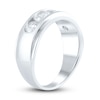 Thumbnail Image 2 of Men's Lab-Grown Diamond Anniversary Band 2 ct tw Round 14K White Gold