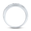 Thumbnail Image 3 of Men's Lab-Grown Diamond Anniversary Band 2 ct tw Round 14K White Gold