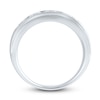 Thumbnail Image 2 of Men's Lab-Created Diamond Anniversary Band 2 ct tw Round 14K White Gold