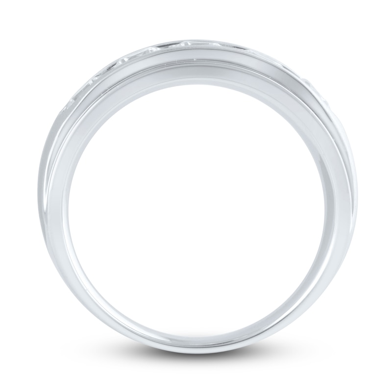 Main Image 3 of Men's Lab-Grown Diamond Anniversary Band 2 ct tw Round 14K White Gold
