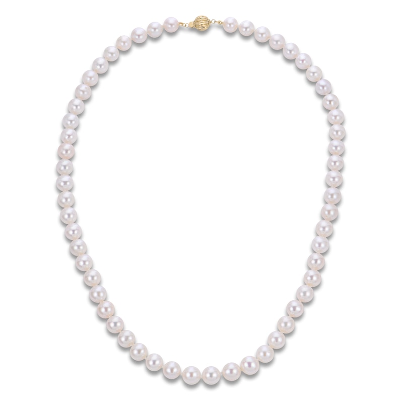 Main Image 1 of Freshwater Cultured Pearl Strand Necklace 14K Yellow Gold 20"