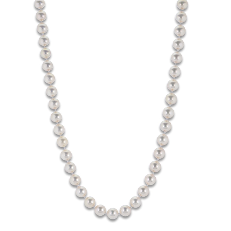 Main Image 3 of Freshwater Cultured Pearl Strand Necklace 14K Yellow Gold 20"