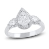 Thumbnail Image 1 of Pear, Princess, Marquise & Round -Cut Diamond 3-Stone Ring 3/4 ct tw 14K White Gold
