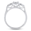 Thumbnail Image 2 of Pear, Princess, Marquise & Round -Cut Diamond 3-Stone Ring 3/4 ct tw 14K White Gold