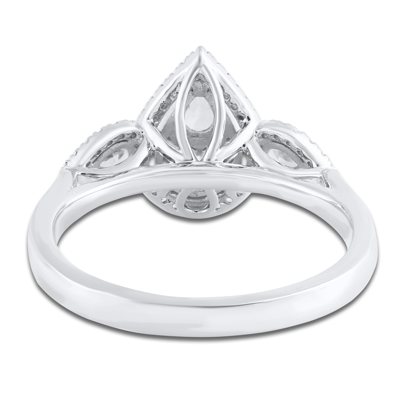 Main Image 3 of Pear, Princess, Marquise & Round -Cut Diamond 3-Stone Ring 3/4 ct tw 14K White Gold