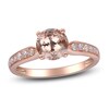 Thumbnail Image 0 of Natural Morganite & Diamond Engagement Ring 1/5 ct tw 14K Rose Gold