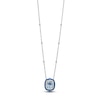 Thumbnail Image 0 of Le Vian Natural Sapphire , Aquamarine & Diamond Necklace 3/8 ct tw Platinum