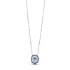 Thumbnail Image 1 of Le Vian Natural Sapphire , Aquamarine & Diamond Necklace 3/8 ct tw Platinum
