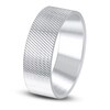 Thumbnail Image 2 of High-Polish Textured Wedding Band 14K White Gold 8.0mm