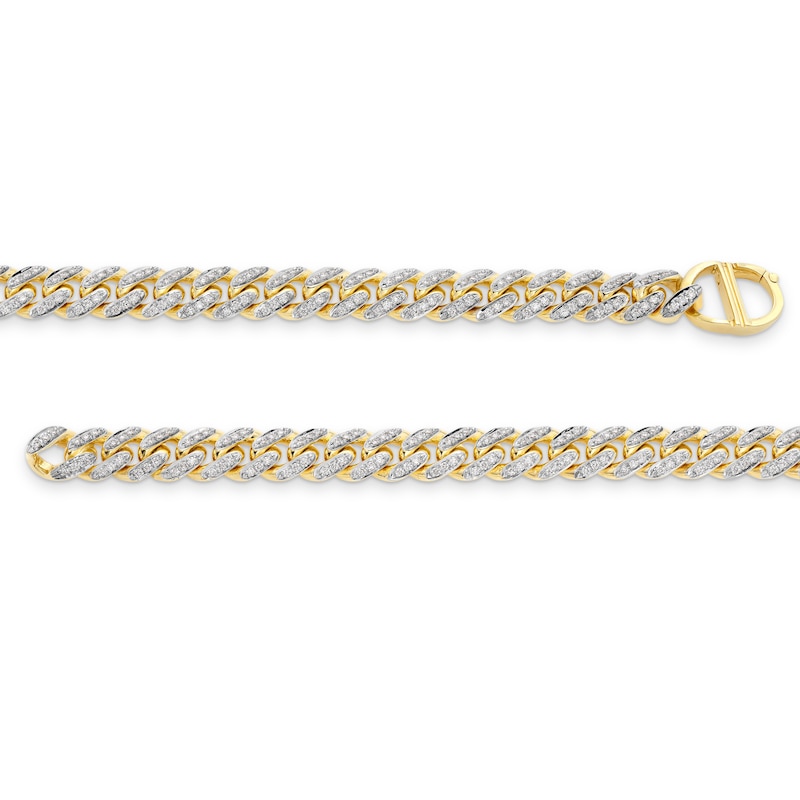 Alessi Domenico Diamond Bracelet 1 ct tw 18K Yellow Gold 7"