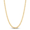 Thumbnail Image 1 of Hollow Byzantine Chain Necklace 3.95mm 14K Yellow Gold 22"