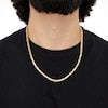 Thumbnail Image 2 of Hollow Byzantine Chain Necklace 3.95mm 14K Yellow Gold 22"