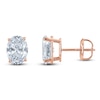 Thumbnail Image 1 of Oval-Cut Lab-Grown Diamond Solitaire Stud Earrings 1-1/2 ct tw 14K Rose Gold (F/SI2)
