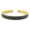 Thumbnail Image 1 of Men's Black Diamond Cuff Bangle Bracelet 2-3/4 ct tw 10K Yellow Gold