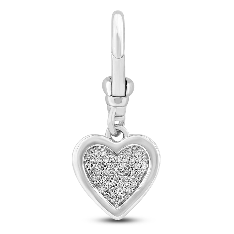 Main Image 1 of Charm'd by Lulu Frost Diamond Heart of Hearts Charm 1/10 ct tw 10K White Gold