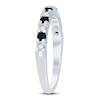 Thumbnail Image 2 of Black & White Diamond Anniversary Ring 1/2 ct tw 14K White Gold