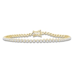 Men's Lab-Grown Diamond Tennis Bracelet 2-1/3 ct tw 14K Yellow Gold 8.25"