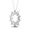Thumbnail Image 2 of Brilliant Moments Diamond Wreath Necklace 1 ct tw 14K White Gold 18"