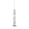 Thumbnail Image 4 of Brilliant Moments Diamond Wreath Necklace 1 ct tw 14K White Gold 18"