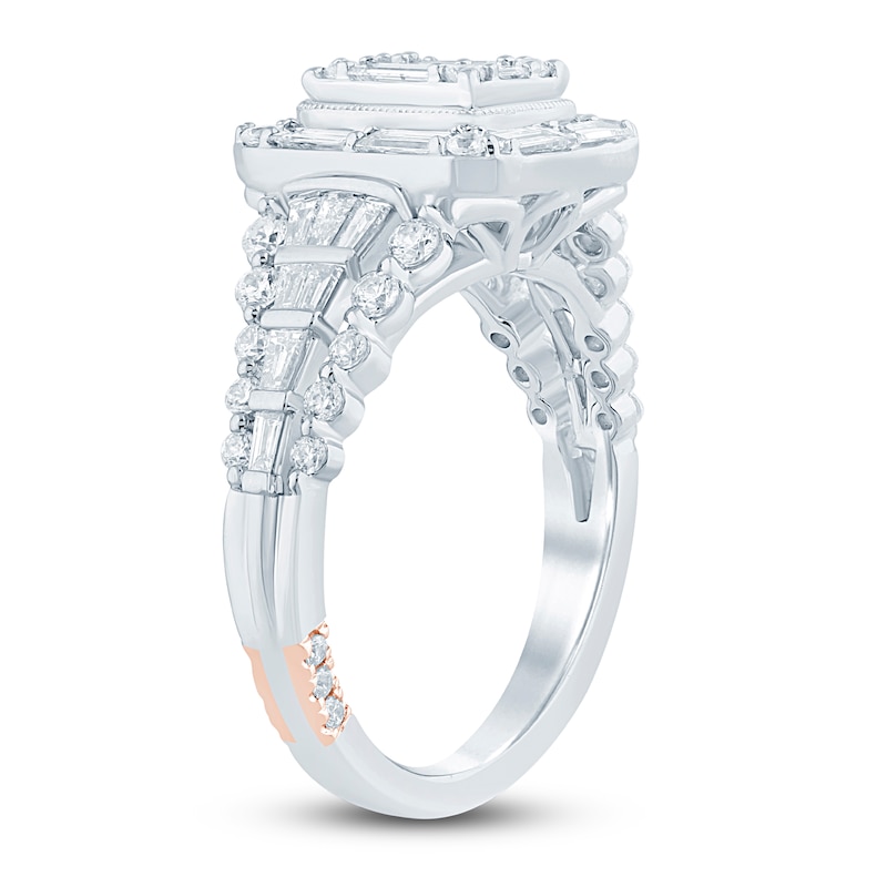 Main Image 2 of Pnina Tornai Baguette & Round-Cut Multi-Diamond Engagement Ring 1-3/8 ct tw 14K White Gold
