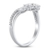 Thumbnail Image 2 of Certified Diamond Marquise & Round-Cut Contour Ring 5/8 ct tw 14K White Gold