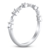 Thumbnail Image 2 of Certified Diamond Princess & Marquise-Cut Anniversary Ring 1/2 ct tw 14K White Gold