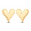 Thumbnail Image 1 of Italia D'Oro Puff Heart Stud Earrings 14K Yellow Gold