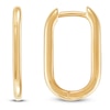 Thumbnail Image 1 of Oval Huggie Hoop Earrings 10K Yellow Gold 18mm