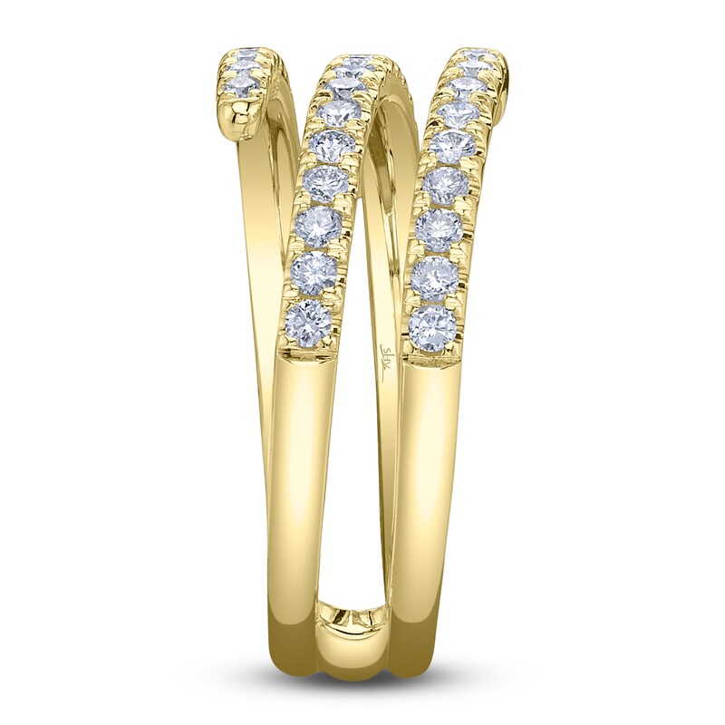 Main Image 2 of Shy Creation Diamond Spiral Ring 5/8 ct tw 14K Yellow Gold SC22008222Z7