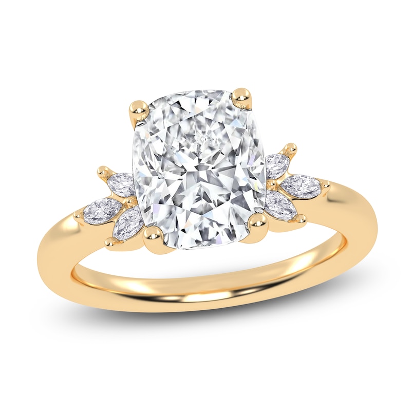 Main Image 1 of Elongated Cushion-Cut Created By Jared Studio Lab-Grown Diamond Engagement Ring 2-1/6 ct tw 14K Yellow Gold