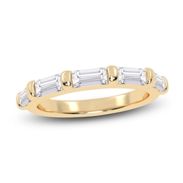 Certified Baguette-Cut Created By Jared Studio Lab-Grown Diamond Five-Stone Anniversary Ring 1 ct tw 14K Yellow Gold